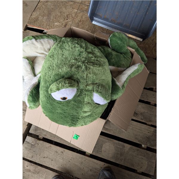 box of stuffed animals