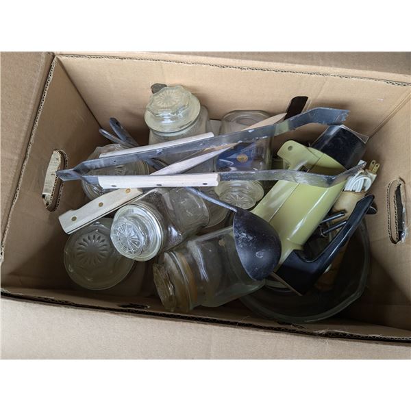 vintage storagejars and stand mixer