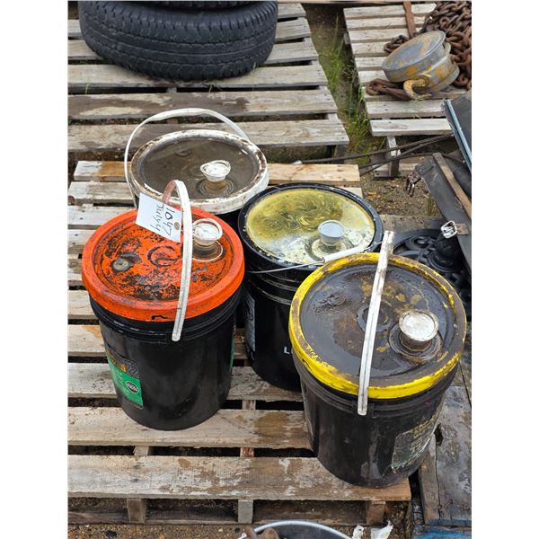 4 buckets of lube- not full