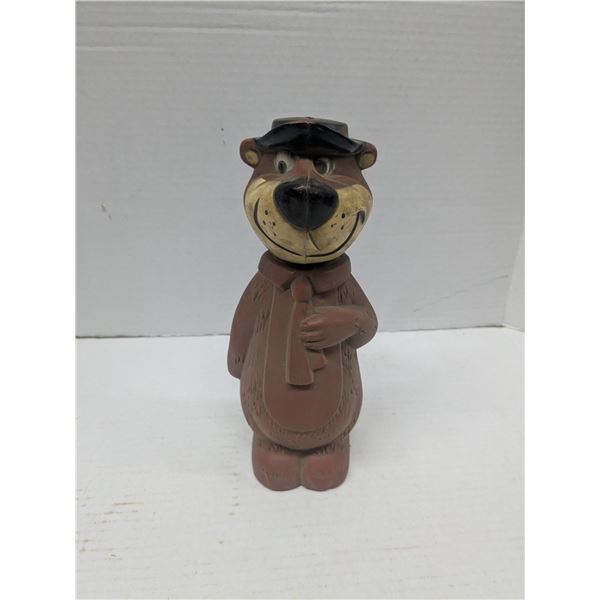 Vintage plastic yogi bear coin bank