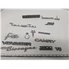Image 1 : vehicle emblems, biscayne, voyager, camry, f-85, pontiac, buick