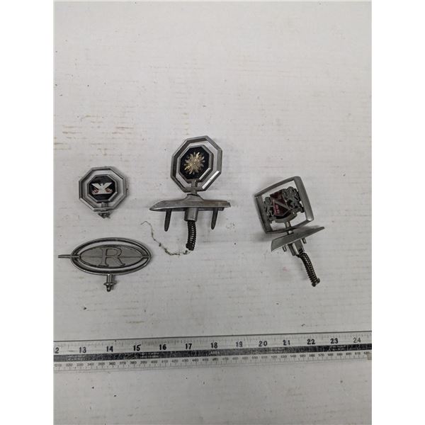 4 hood ornaments - pontiac, buick, GM, new yorker