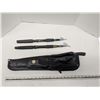 Image 1 : 2 telescoping fishing rods with carry case, no reels