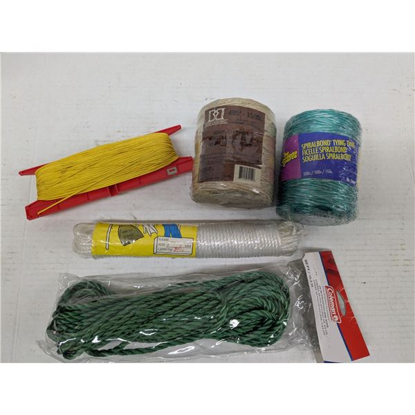 Rope, twine and string