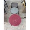 Image 1 : 3 patio end tables, 16-19" tall, one folding