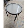 Image 3 : 3 patio end tables, 16-19" tall, one folding