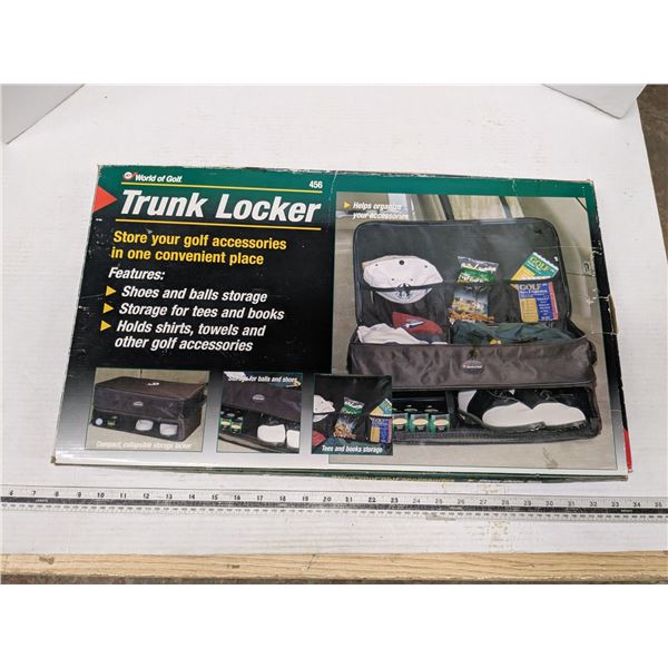 Trunk locker, vehicle storage