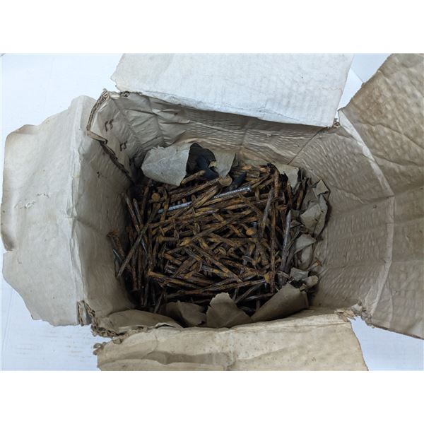 Box of 6" Ardox nails, 6"