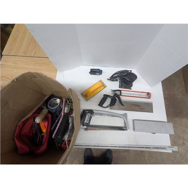 box of mixed handtools