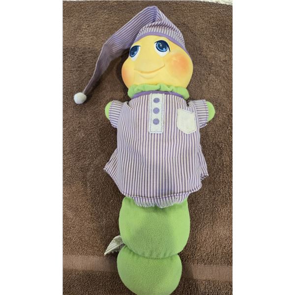 1984 Hasbro Glo Worm plush toy, lights up.  Good cond.