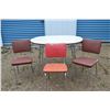 Image 1 : Vintage Chrome Table & Chairs