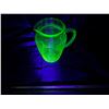Image 2 : Vintage Uranium Glass Pitcher **Cracked Rim