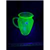 Image 3 : Vintage Uranium Glass Pitcher **Cracked Rim