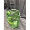 Image 4 : Vintage Uranium Glass Pitcher **Cracked Rim