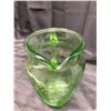 Image 5 : Vintage Uranium Glass Pitcher **Cracked Rim