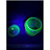 Image 2 : Vintage Uranium Glass Jar with Lid