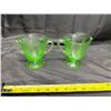 Image 1 : Vintage Uranium Creamer and Sugar Bowls