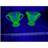 Image 5 : Vintage Uranium Creamer and Sugar Bowls
