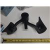 Image 4 : (2) black, adjustable Kegel pelvic floor muscle trainer designed to strengthen the inner thighs, hip