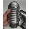 Image 3 : (2) Stainless steel 90-degree elbow pipes, commonly used for stove or chimney ventilation. (New)