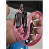 Image 8 : Collection of pet supplies. (2) Pet Bowls, (2) LED Dog Harnesses (Size Large) and (2) Pet Recovery C