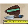 Image 1 : 512 Layer High Carban Damacus Steal Knife features a handle crafted from a combination of wood, bras