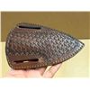 Image 6 : 512 Layer High Carban Damacus Steal Knife features a handle crafted from a combination of wood, bras