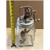 Image 1 : Antique Dazey glass butter churn.