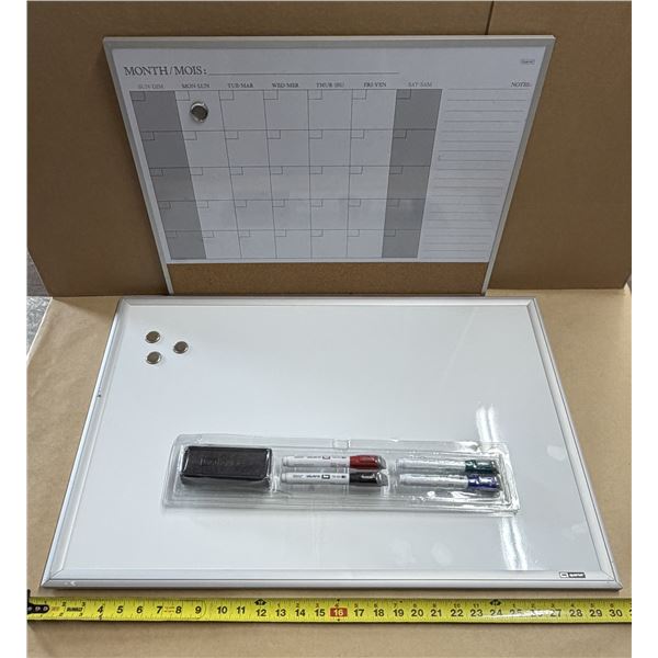 Magnetic white board set designed for planning and organization. (30" X 20" and 23" X 17")