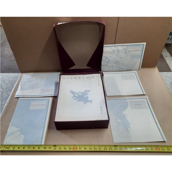 "Inventory of Canadian Freshwater Lakes" maps published by the Department of the Environment, Water 