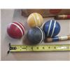 Image 2 : Vintage Sears No. 12415 Croquet Four Player Set in its original box. (Look Like Never Used)