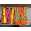 Image 1 : 2 reflective safety vests, 1 mesh, 1 fabric