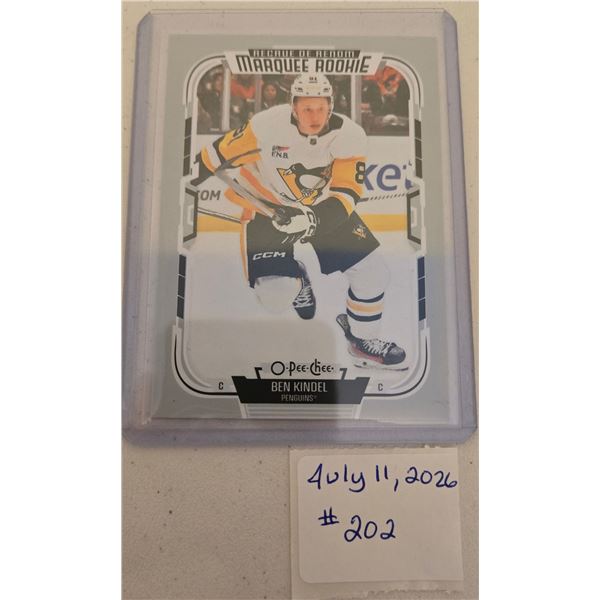 Ben Kindel Rookie Card