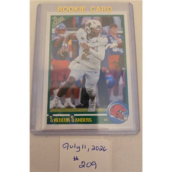 Shedeur Sanders Rookie Card