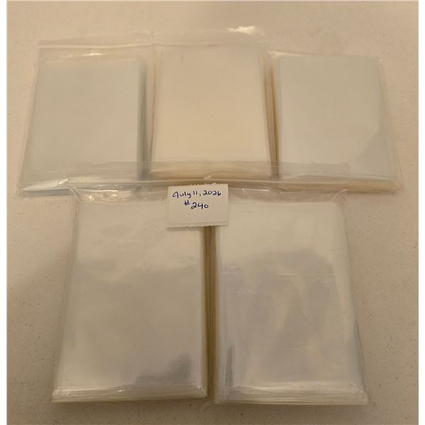Five Packs of Card Sleeves