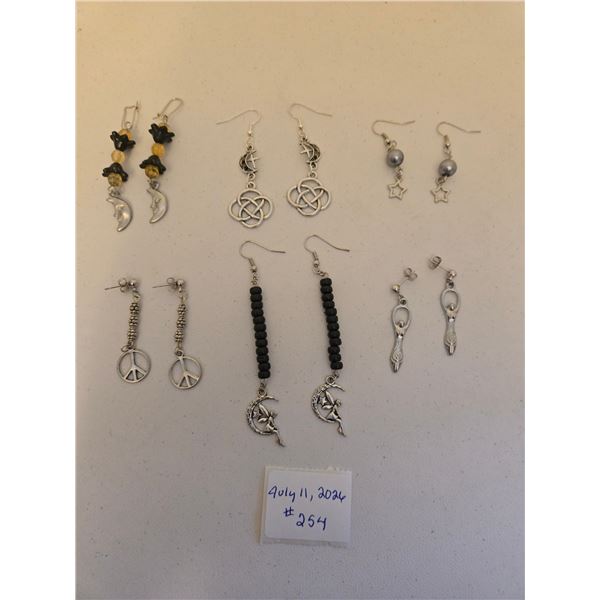 Six Pairs of Assorted Earrings