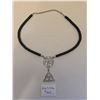 Image 1 : Black Necklace with Triquetra Charm