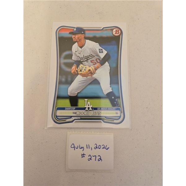 Mookie Betts Baseball Card