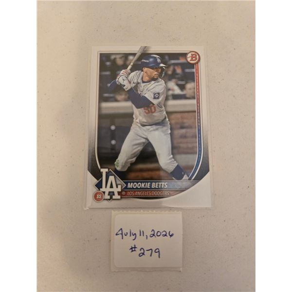 Mookie Betts Baseball Card