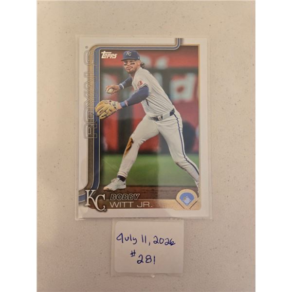Bobby Witt Jr. Baseball Card