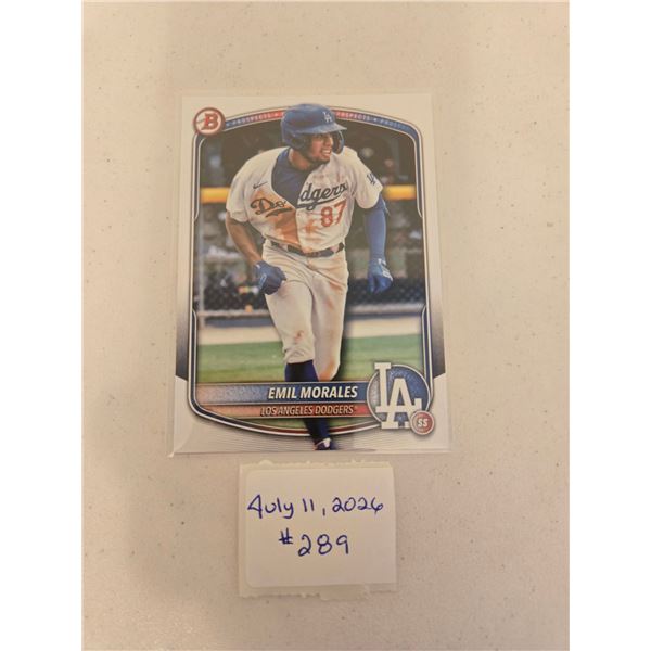Emil Morales Prospect Card
