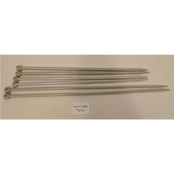 Three Sets of Knitting Needles: 5.5 mm, 6 mm, 7 mm