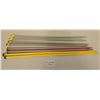 Image 1 : Four Sets of Knitting Needles: Yellow, Metallic Pink, 7 mm and 7.5 mm