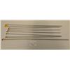 Image 1 : Eight Knitting Needles: 2 X 3.5 mm, 4 X 10 mm, 2 X 9 mm