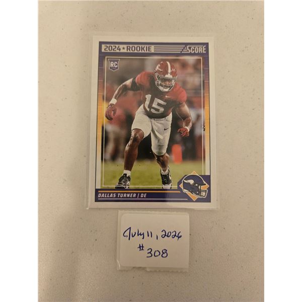 Dallas Turner Rookie Card