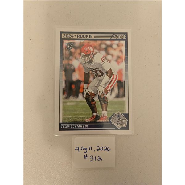Tyler Guyton Rookie Card