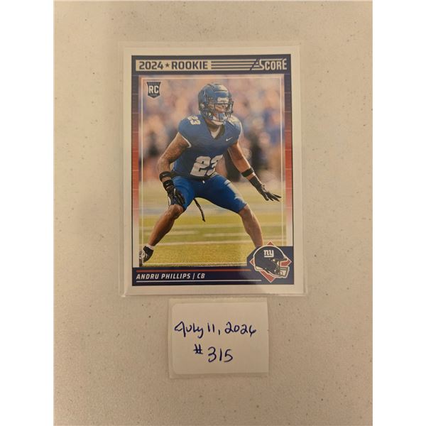 Andru Phillips Rookie Card