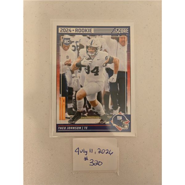 Theo Johnson Rookie Card