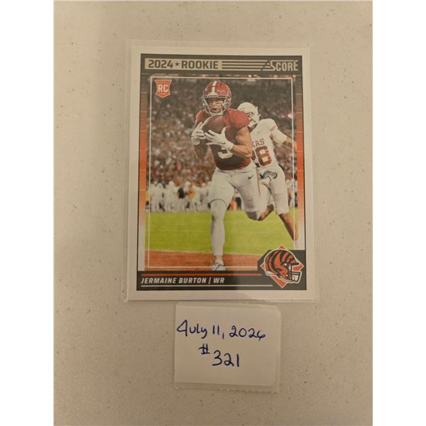 Jermaine Burton Rookie Card