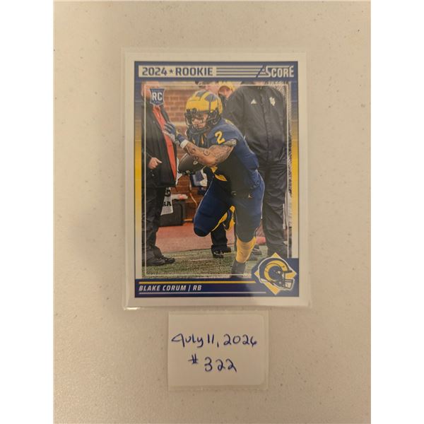 Blake Corum Rookie Card